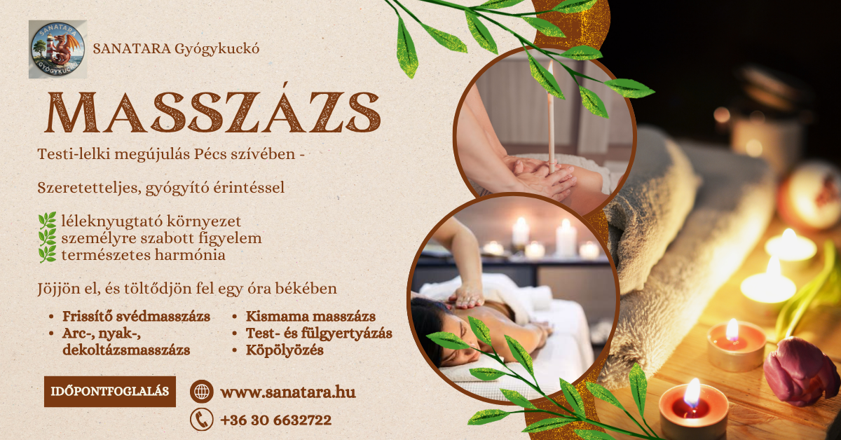Masszázs, köpöly, fül-és testgyertya